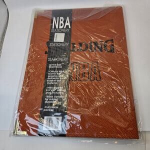 Spalding NBA Official Game Ball Stationery Portfolio Letter Size NIP